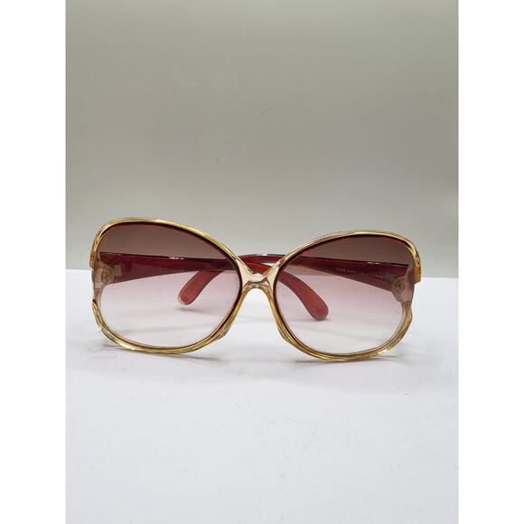 Vintage 70s Solarmate Sunglasses Oversized Butterfly Frame Gradient Lens - Picture 1 of 12